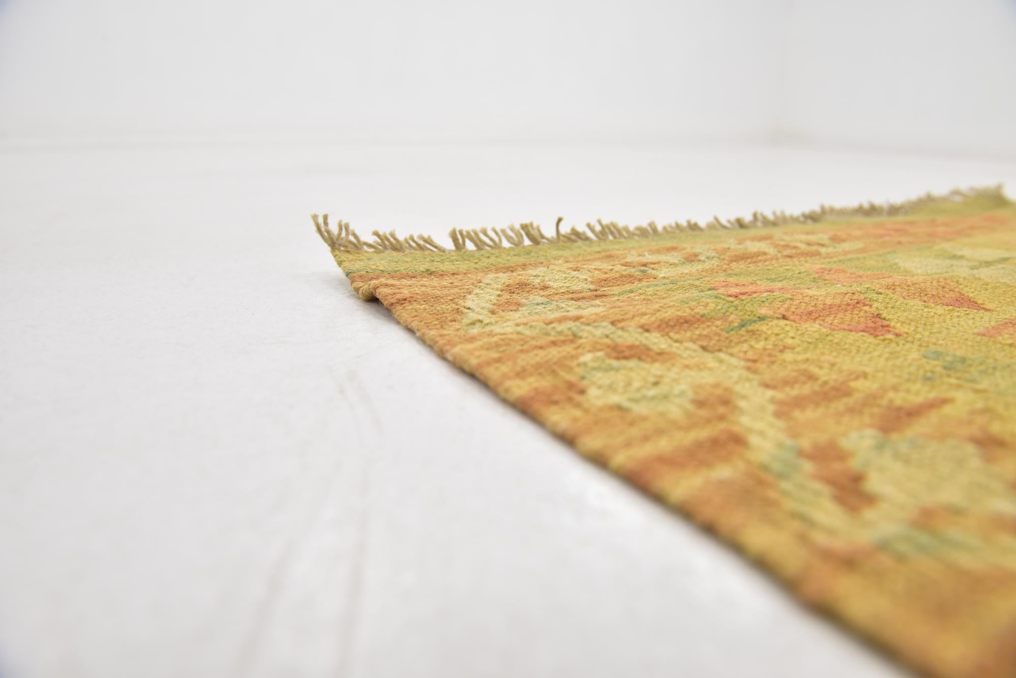 3' 3 x 5' Hand Woven Kilim Waziri Wool Rug