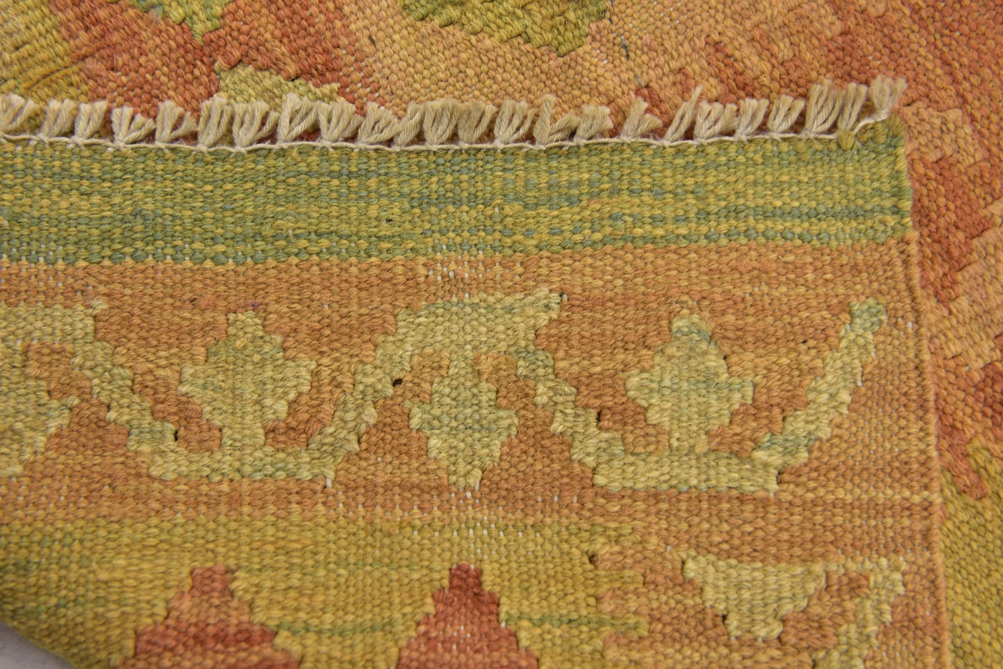 3' 3 x 5' Hand Woven Kilim Waziri Wool Rug