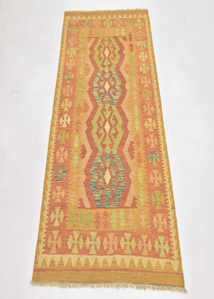 3' 2 x 5' Hand Woven Kilim Waziri Wool Rug