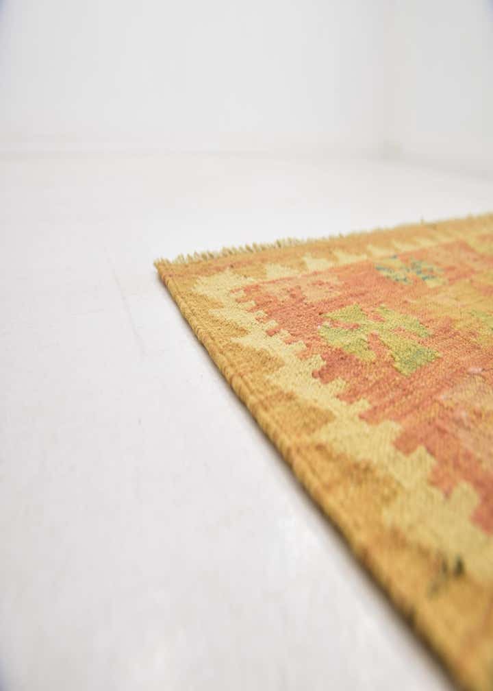 3' 2 x 5' Hand Woven Kilim Waziri Wool Rug