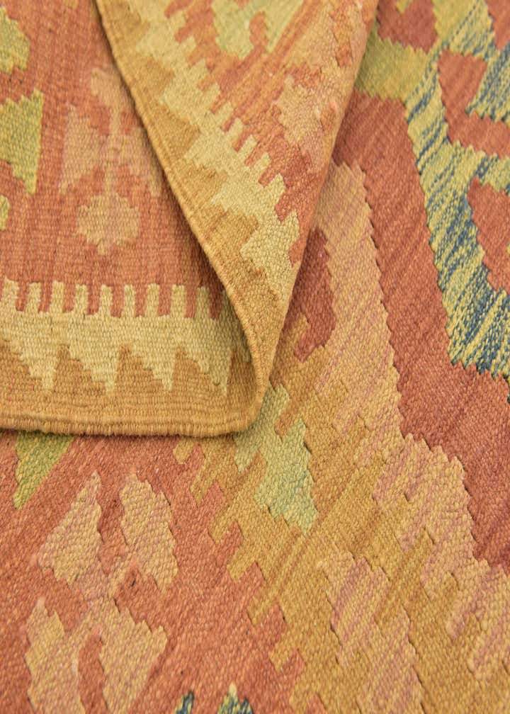 3' 2 x 5' Hand Woven Kilim Waziri Wool Rug
