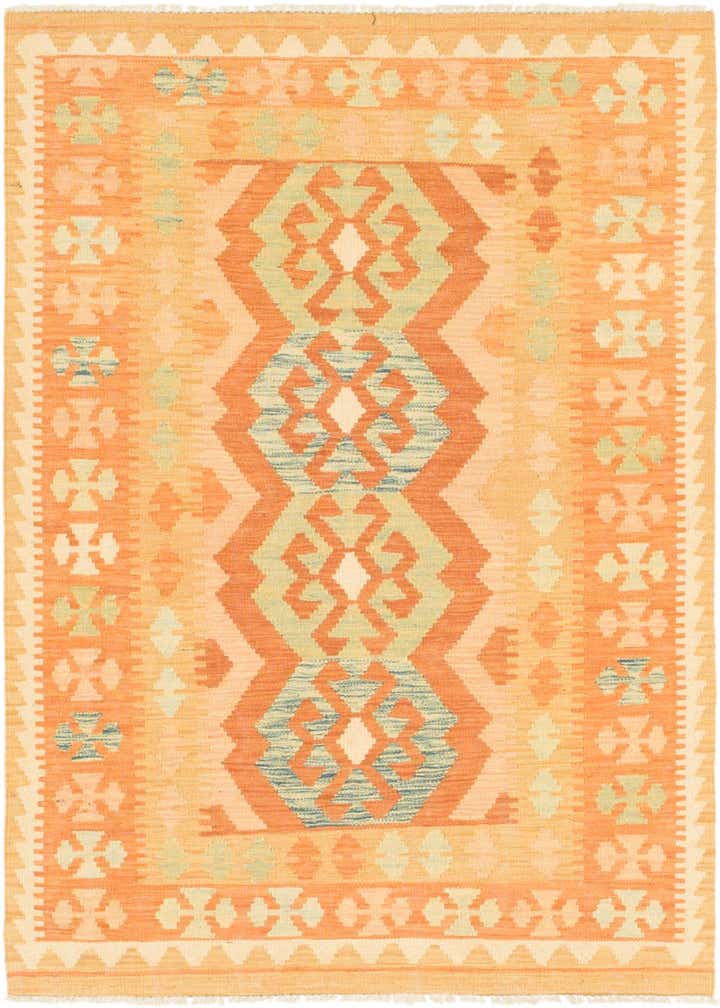 3' 2 x 5' Hand Woven Kilim Waziri Wool Rug