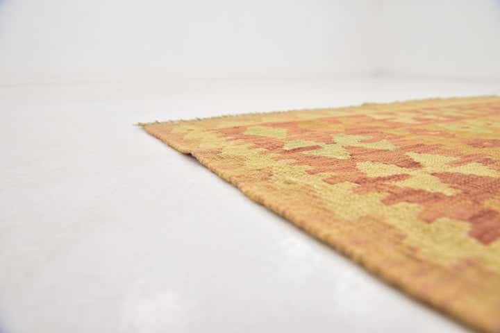 3' 4 x 5' Hand Woven Kilim Waziri Wool Rug