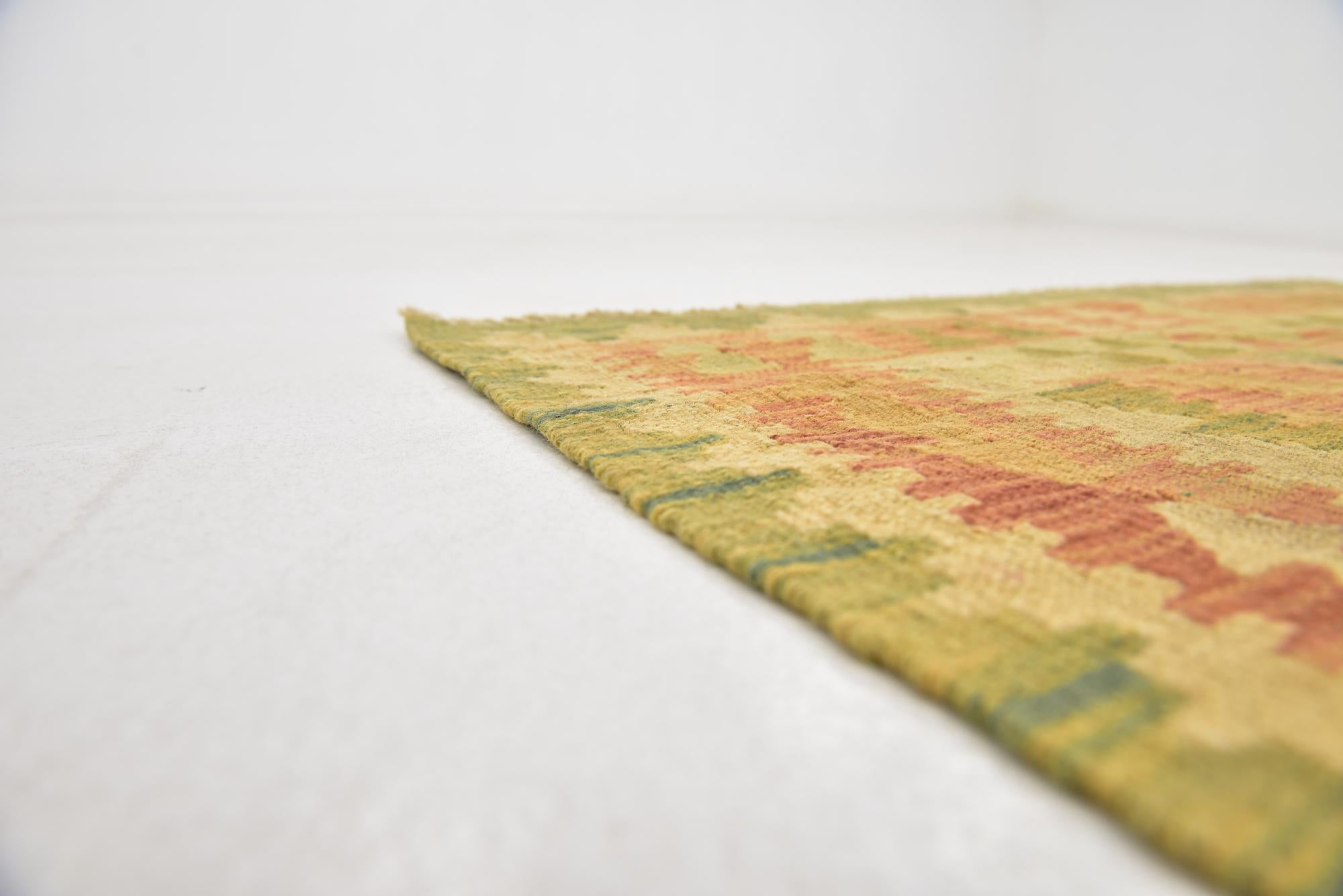 3' 3 x 5' Hand Woven Kilim Waziri Wool Rug