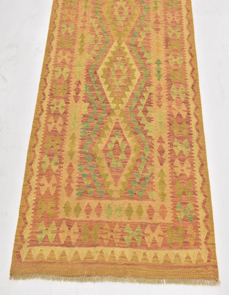 Detail image of 3' 3 x 5'  Hand Woven Kilim Waziri Wool Rug