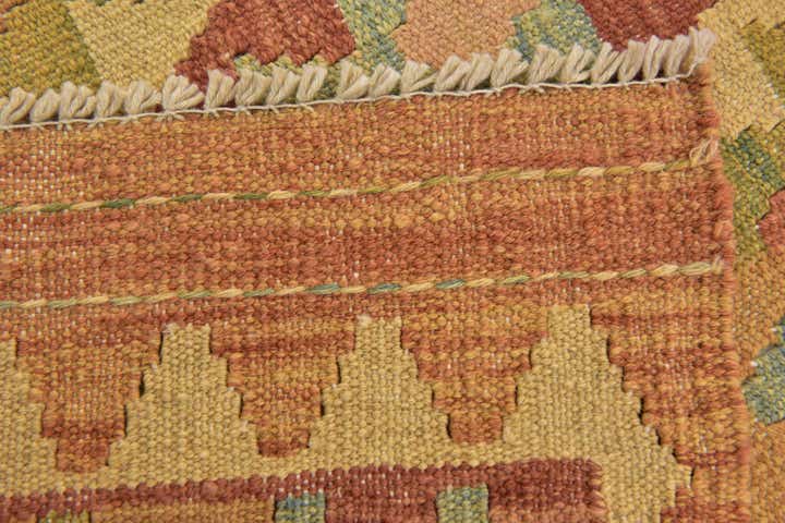 3' 5 x 5' Hand Woven Kilim Waziri Wool Rug