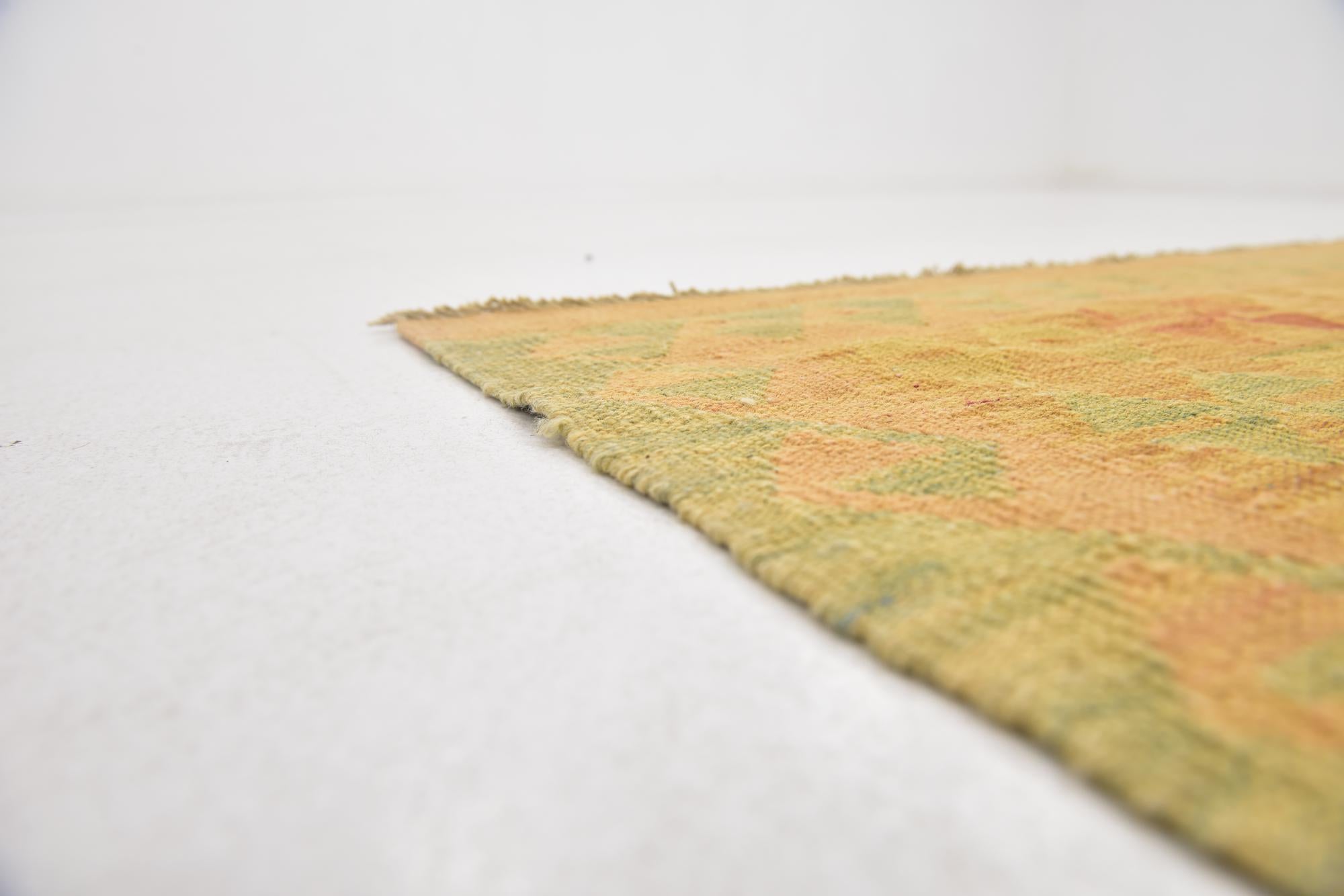 3' 5 x 5' Hand Woven Kilim Waziri Wool Rug