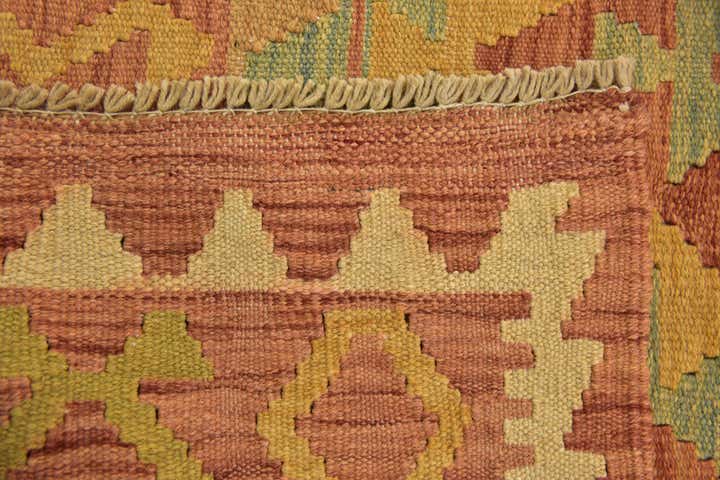 2' 10 x 4' 10 Hand Woven Kilim Waziri Wool Rug