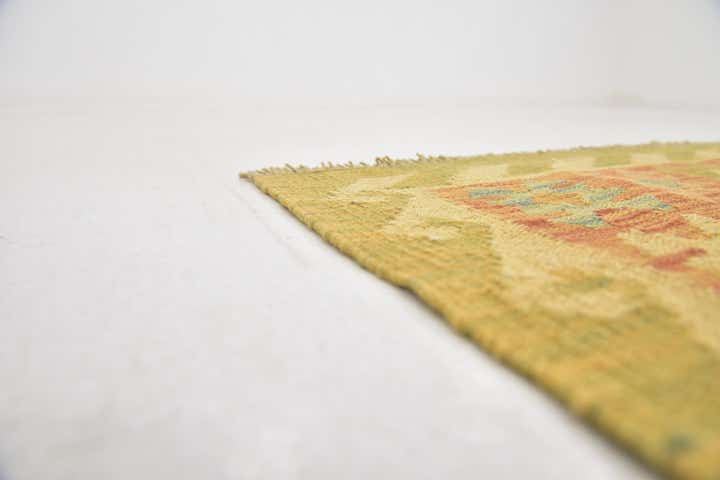 3' 3 x 5' Hand Woven Kilim Waziri Wool Rug