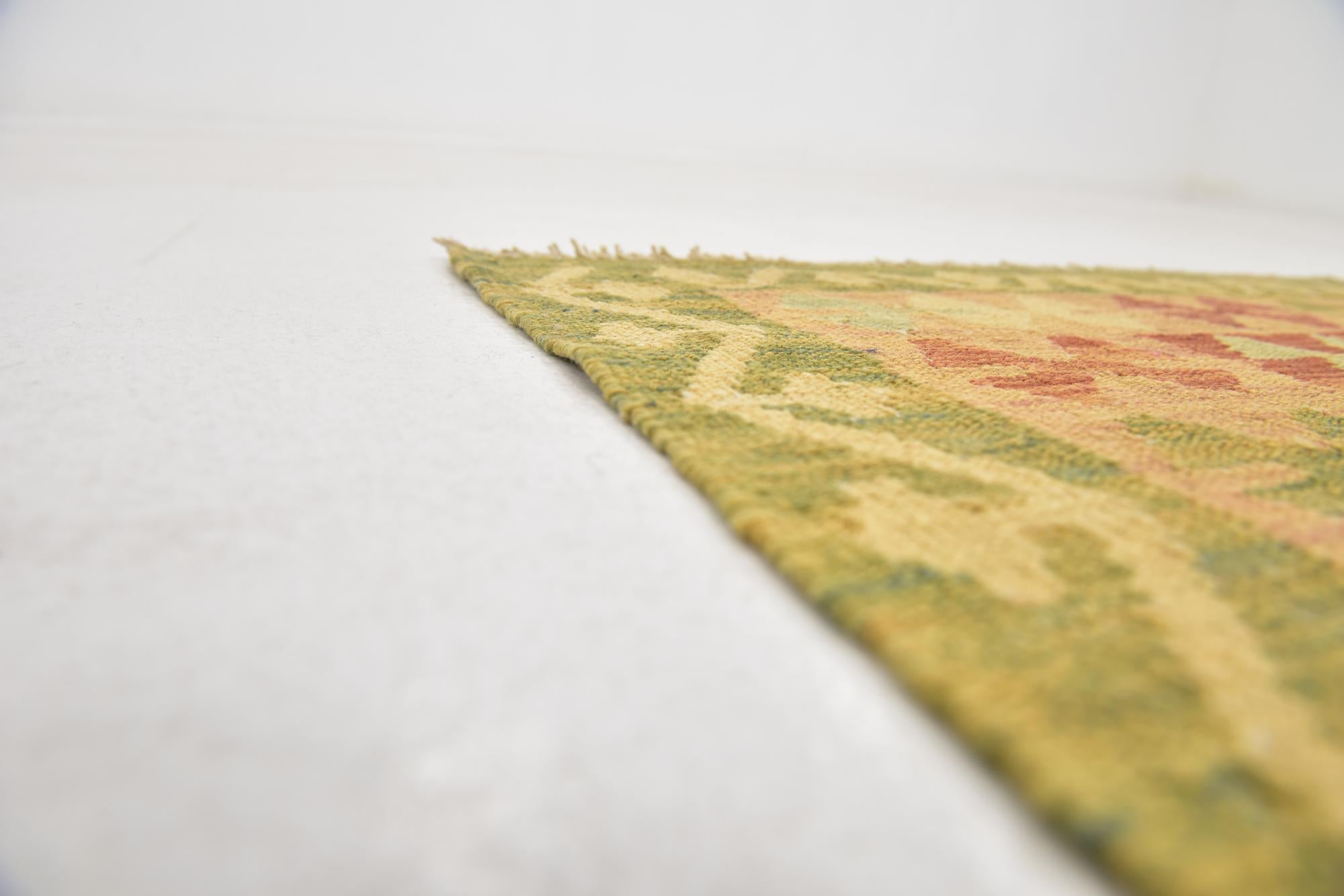 3' 2 x 5' Hand Woven Kilim Waziri Wool Rug