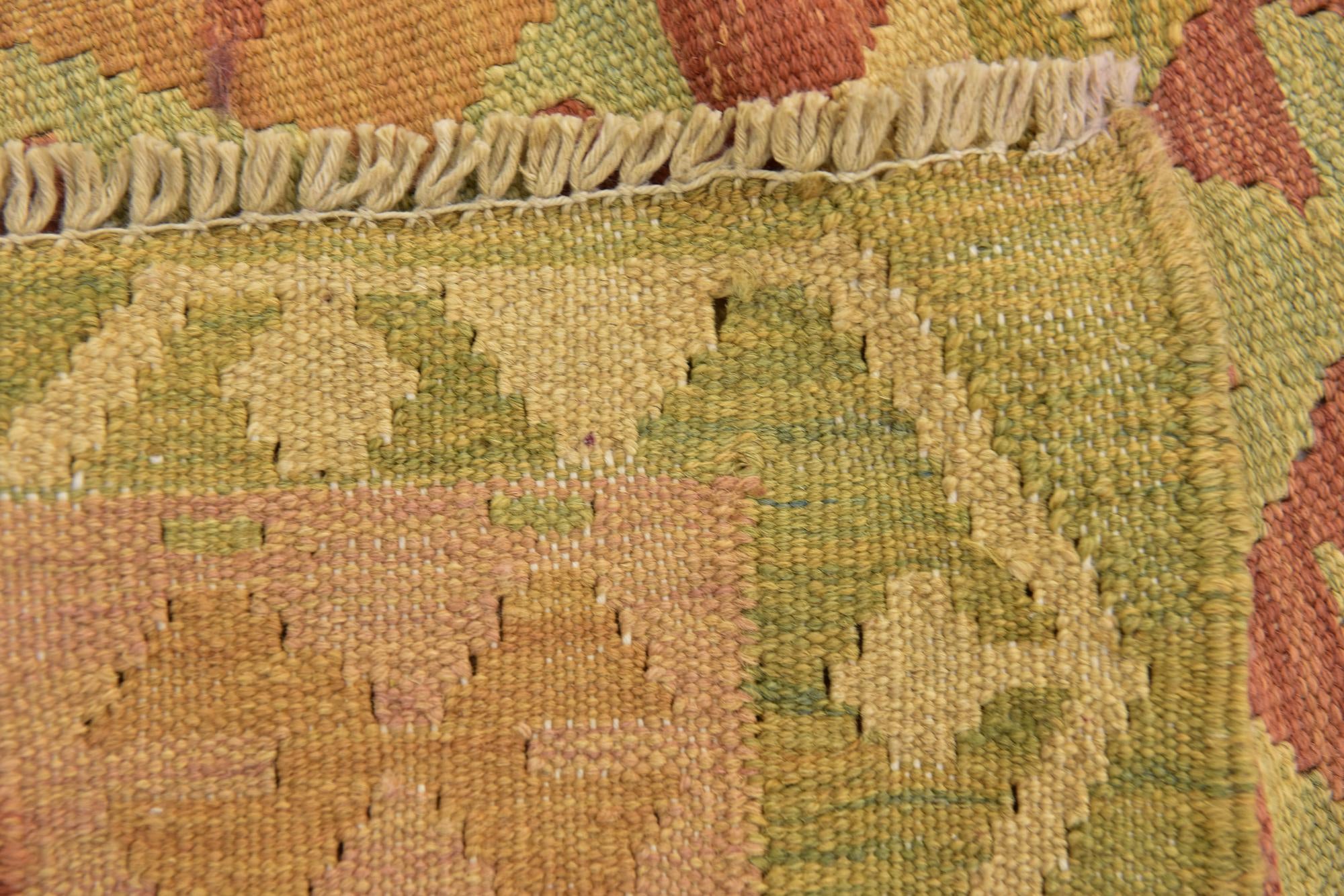 3' 2 x 5' Hand Woven Kilim Waziri Wool Rug