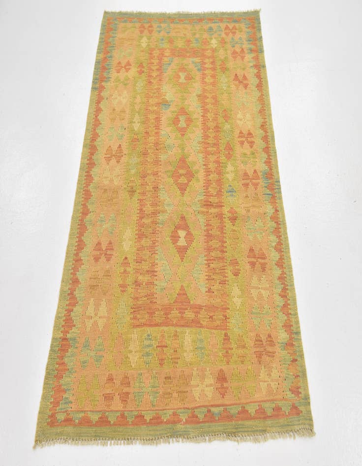 Detail image of 3' 2 x 5'  Hand Woven Kilim Waziri Wool Rug