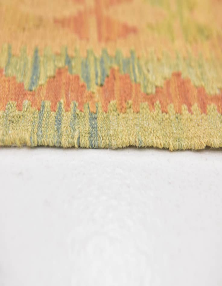Detail image of 3' 2 x 5'  Hand Woven Kilim Waziri Wool Rug
