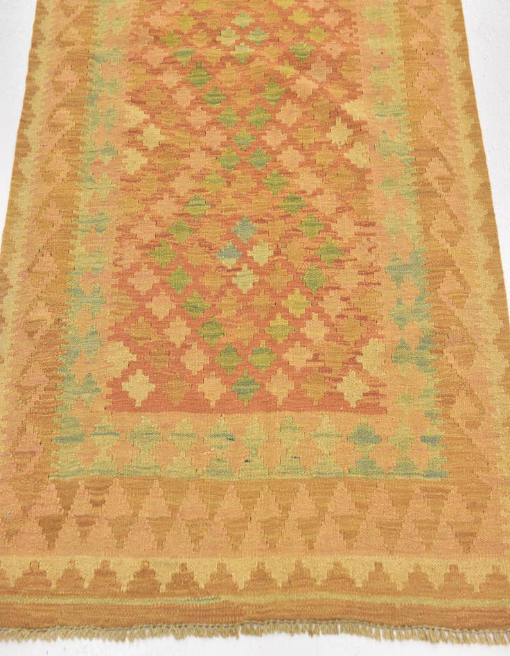 Detail image of 3' 3 x 5' 2  Hand Woven Kilim Waziri Wool Rug