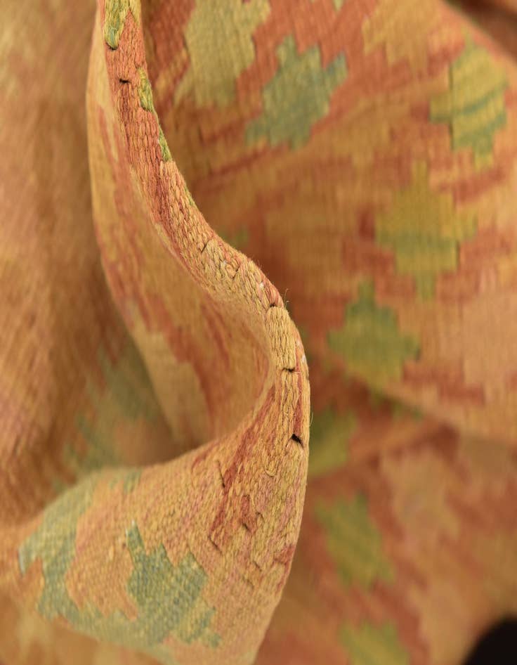 Detail image of 3' 3 x 5' 2  Hand Woven Kilim Waziri Wool Rug