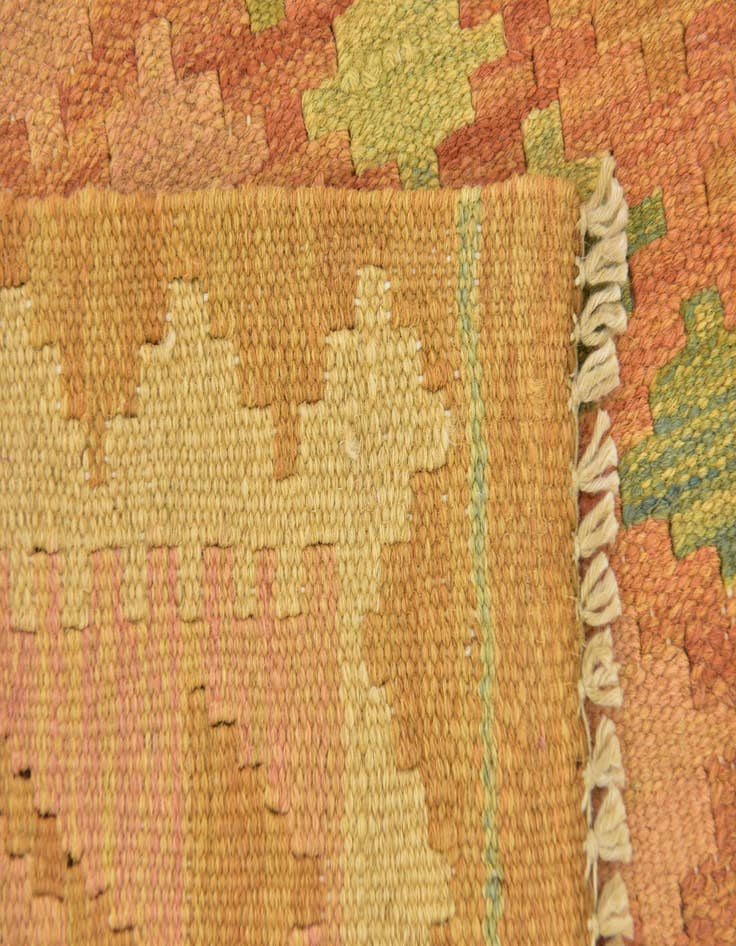 Detail image of 3' 3 x 5' 2  Hand Woven Kilim Waziri Wool Rug