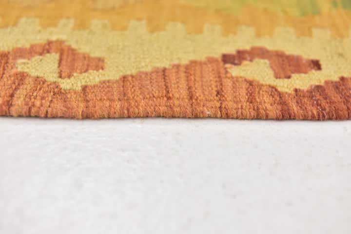 3' 3 x 5' Hand Woven Kilim Waziri Wool Rug