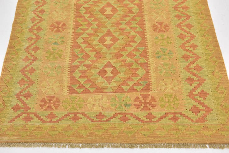 Detail image of 3' x 4' 10 Hand Woven Kilim Waziri Wool Rug