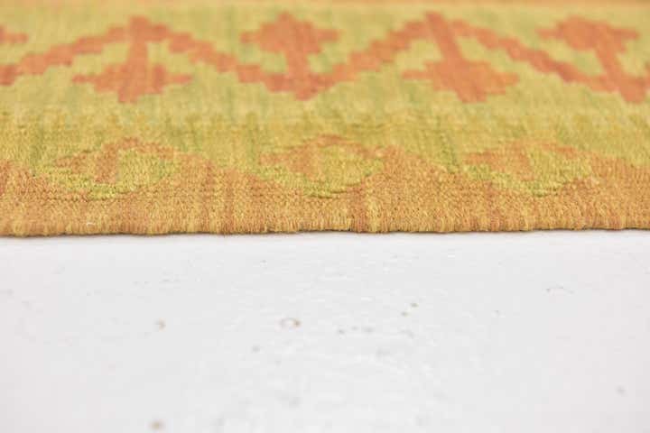 3' x 4' 10 Hand Woven Kilim Waziri Wool Rug