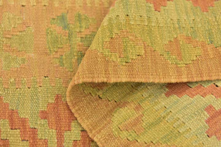 3' x 4' 10 Hand Woven Kilim Waziri Wool Rug