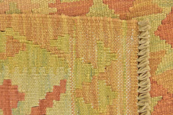 3' x 4' 10 Hand Woven Kilim Waziri Wool Rug