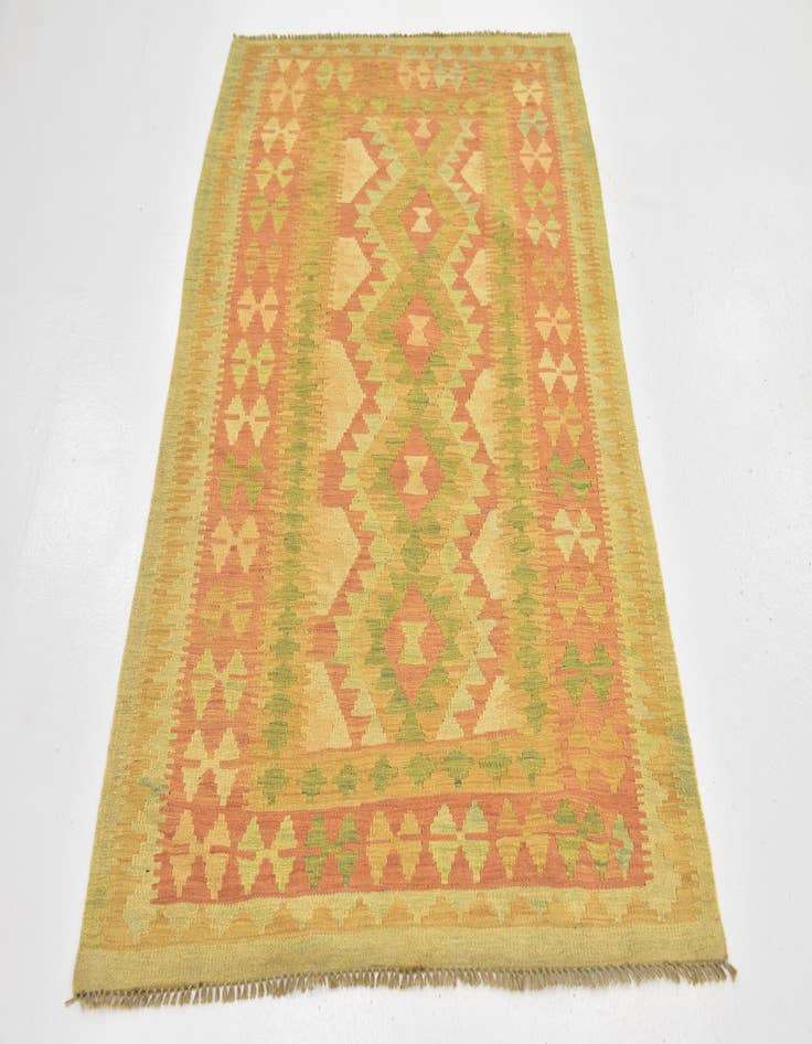 Detail image of 3' 4 x 5' 3  Hand Woven Kilim Waziri Wool Rug