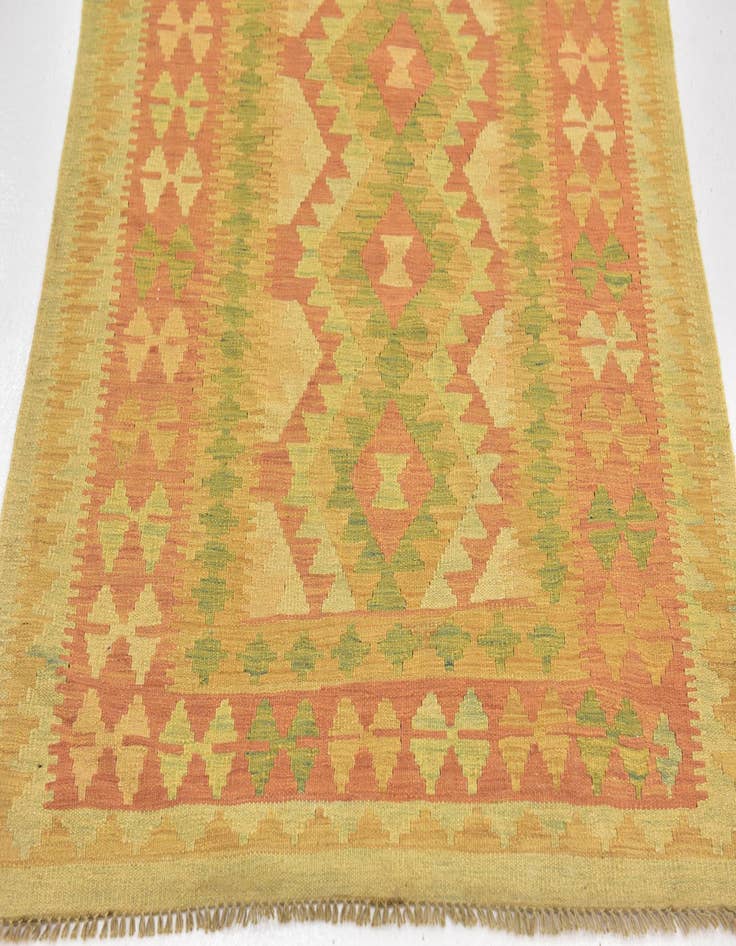 Detail image of 3' 4 x 5' 3  Hand Woven Kilim Waziri Wool Rug