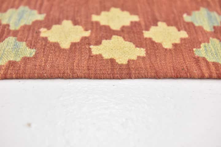 100cm x 150cm Handgewebt Kilim Waziri Wolle Teppich