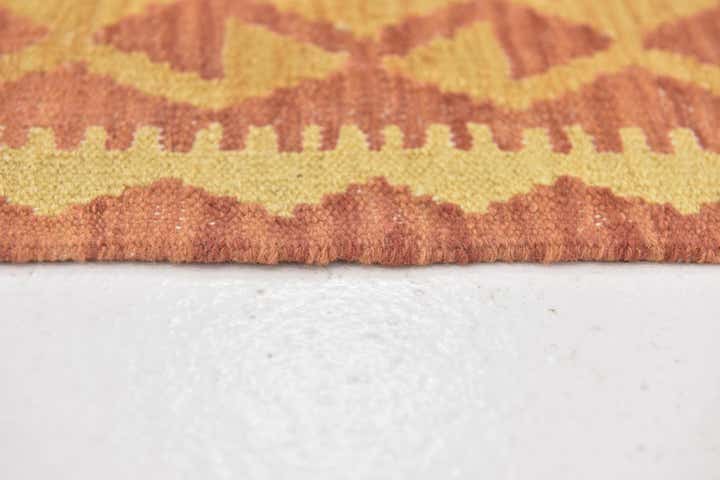 3' 2 x 5' Hand Woven Kilim Waziri Wool Rug