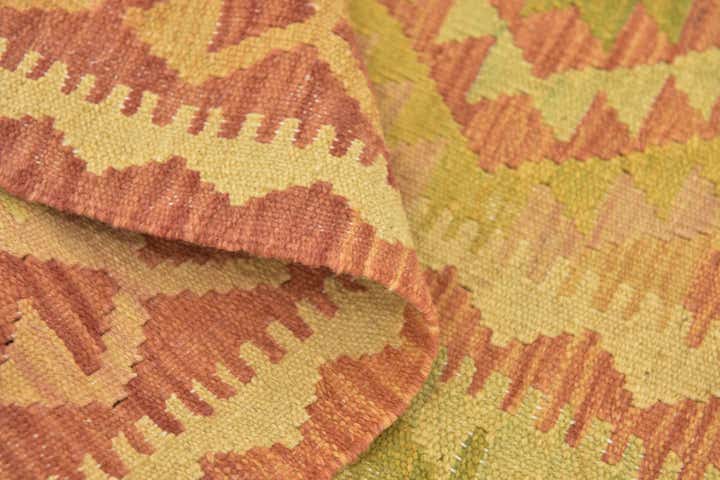 3' 2 x 5' Hand Woven Kilim Waziri Wool Rug