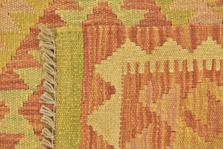 3' 2 x 5' Hand Woven Kilim Waziri Wool Rug