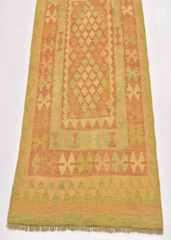 3' 2 x 5' Hand Woven Kilim Waziri Wool Rug