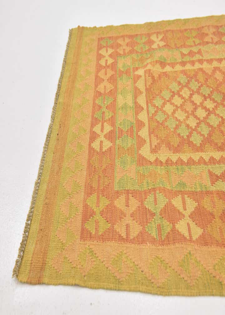 3' 2 x 5' Hand Woven Kilim Waziri Wool Rug