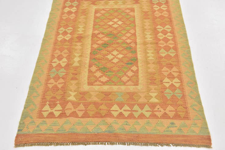Detail image of 100cm x 150cm Hand Woven Kilim Waziri Wool Rug