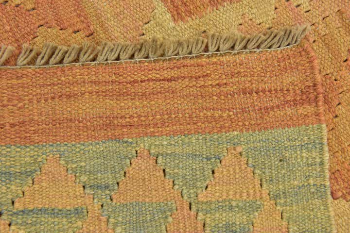 3' 4 x 5' Hand Woven Kilim Waziri Wool Rug