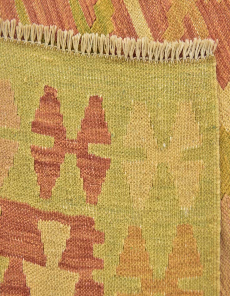 Detail image of 3' 2 x 5'  Hand Woven Kilim Waziri Wool Rug