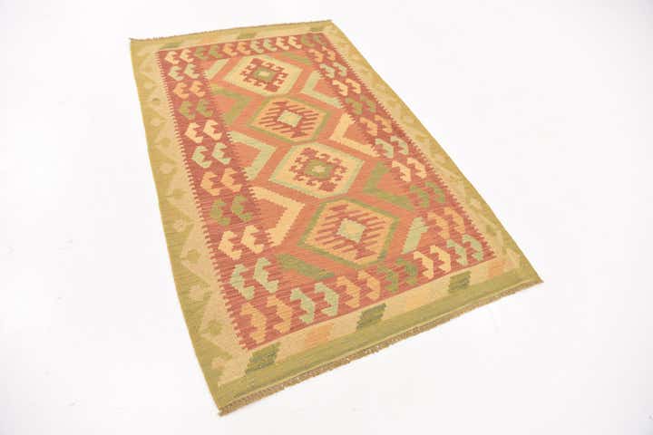 95cm x 150cm Hand Woven Kilim Waziri Wool Rug
