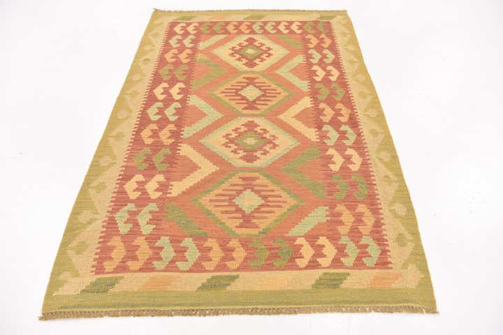 95cm x 150cm Hand Woven Kilim Waziri Wool Rug