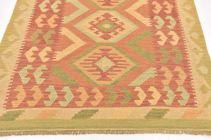 95cm x 150cm Hand Woven Kilim Waziri Wool Rug