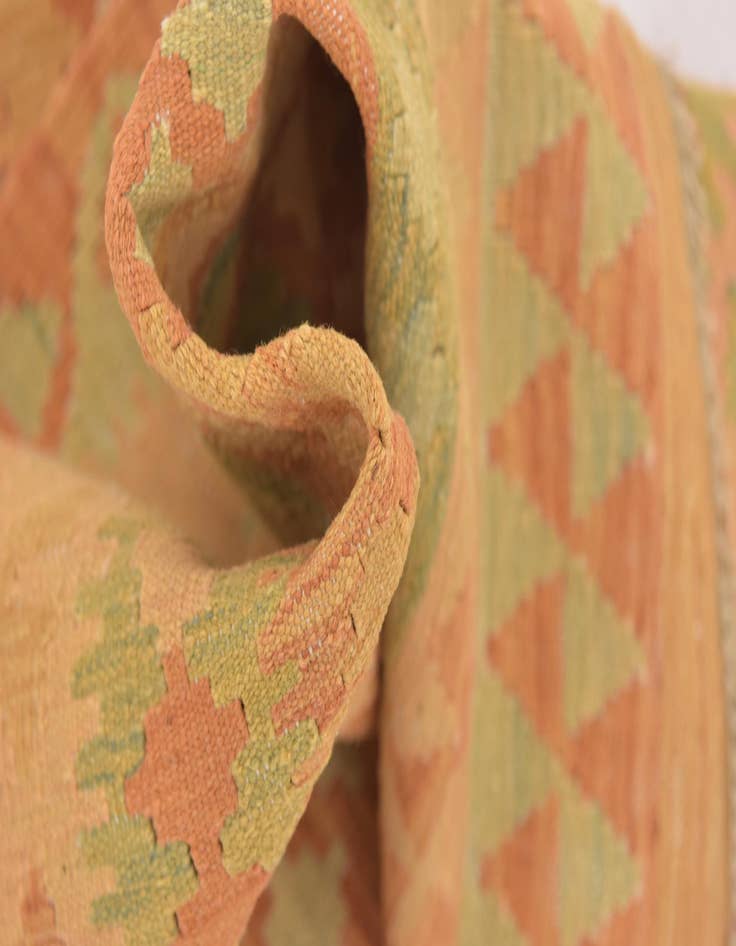 Detail image of 3' 2 x 5'  Hand Woven Kilim Waziri Wool Rug