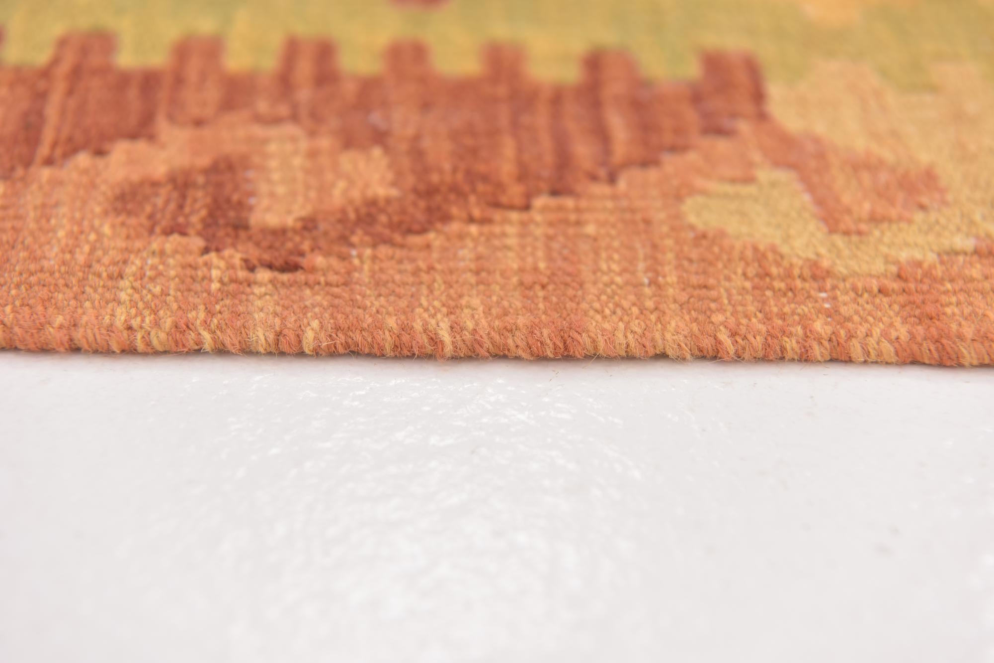 3' 2 x 5' Hand Woven Kilim Waziri Wool Rug
