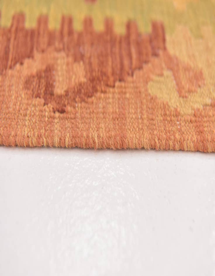 Detail image of 3' 2 x 5'  Hand Woven Kilim Waziri Wool Rug