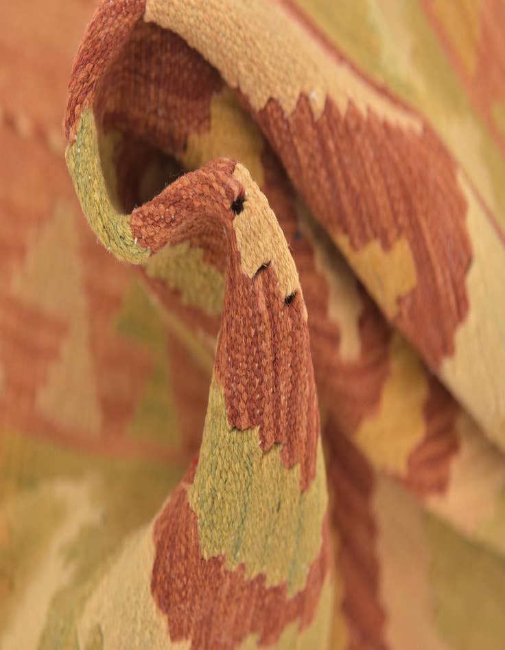 Detail image of 3' 2 x 5'  Hand Woven Kilim Waziri Wool Rug