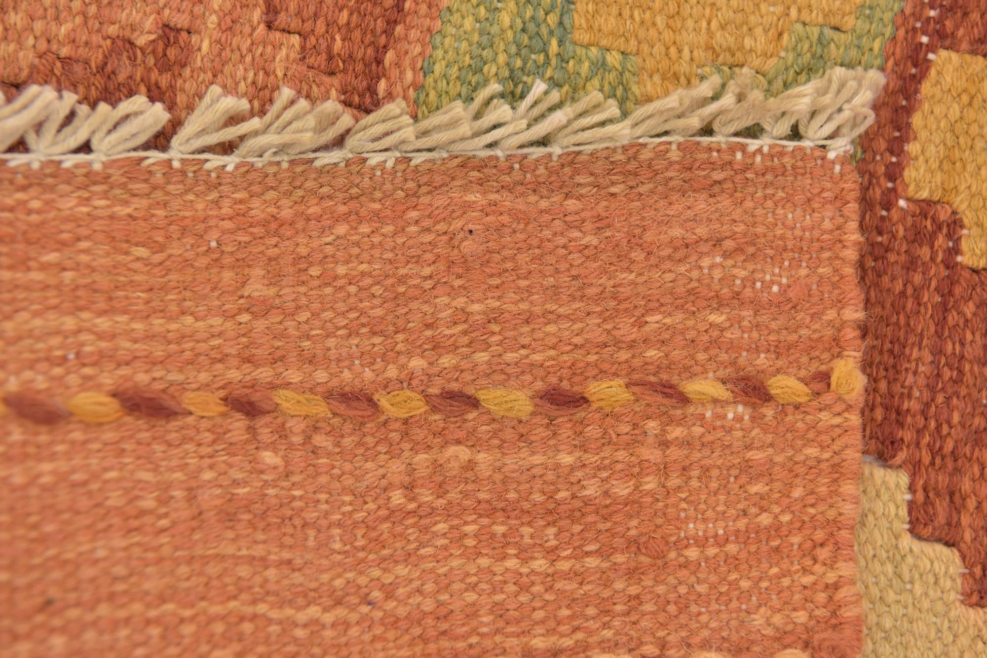 3' 2 x 5' Hand Woven Kilim Waziri Wool Rug