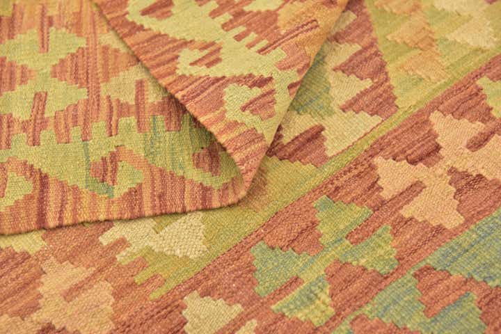 85cm x 125cm Handgewebt Kilim Waziri Wolle Teppich