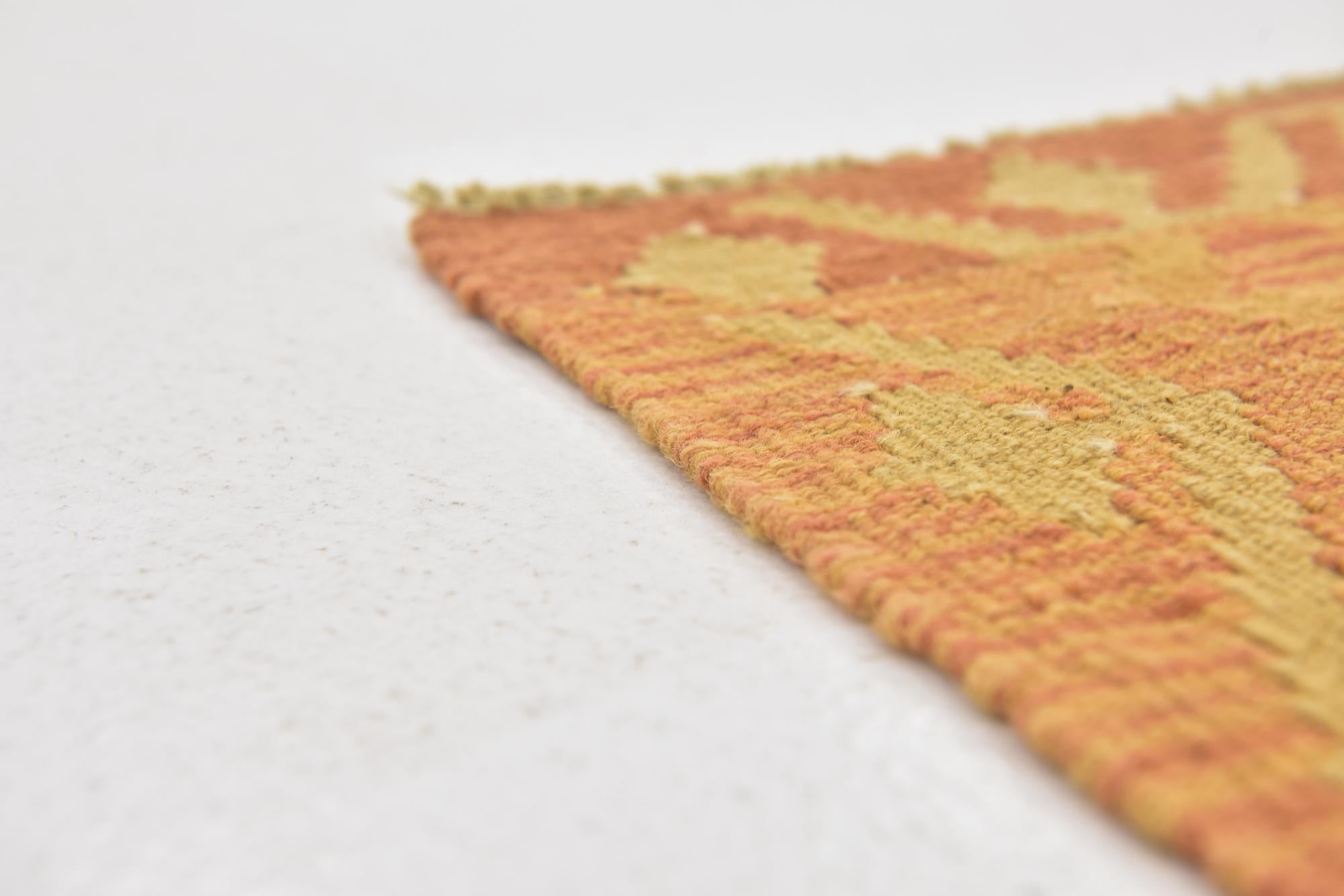 2' 8 x 4' Hand Woven Kilim Waziri Wool Rug