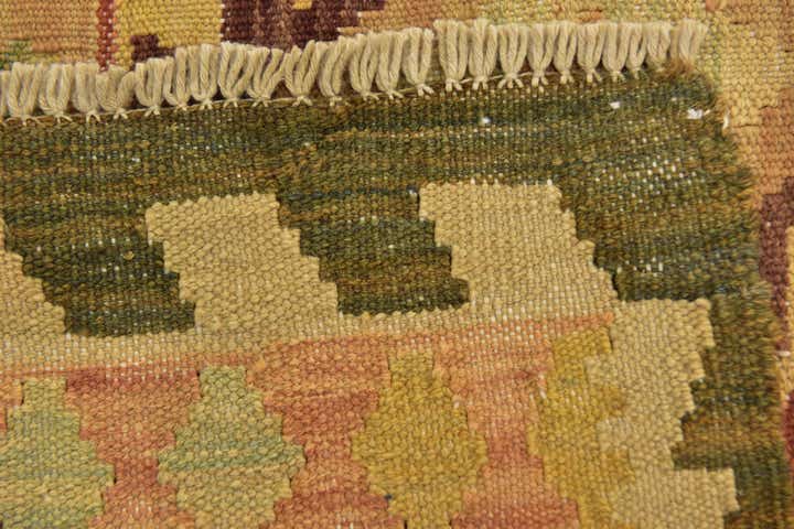 80cm x 130cm Handgewebt Kilim Waziri Wolle Teppich