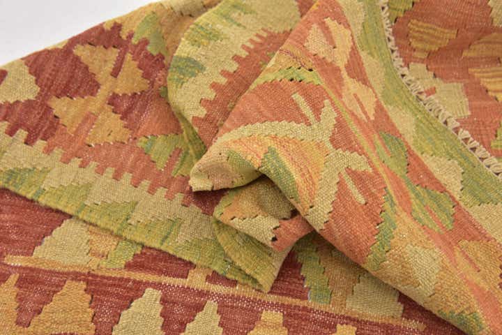2' 8 x 4' Hand Woven Kilim Waziri Wool Rug