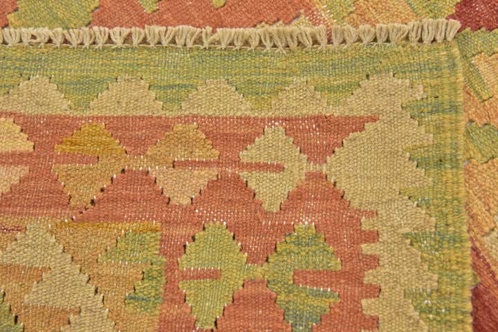 2' 8 x 4' Hand Woven Kilim Waziri Wool Rug