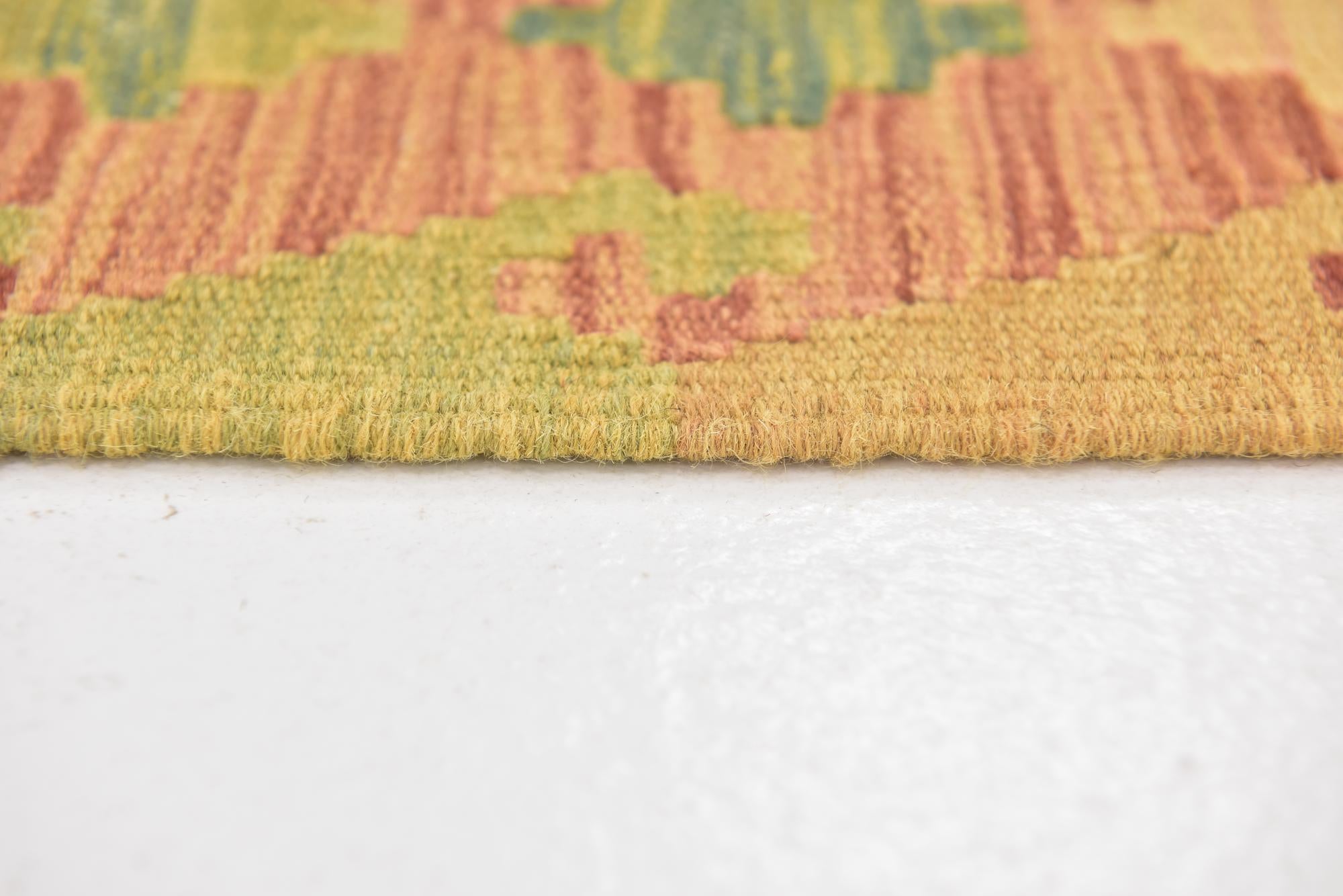 2' 8 x 4' 8 Hand Woven Kilim Waziri Wool Rug